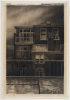KT 1995 009
<br/>
Haagse huizen
<br/>
<em>Wesseling, Riek (1914-1995)</em>
